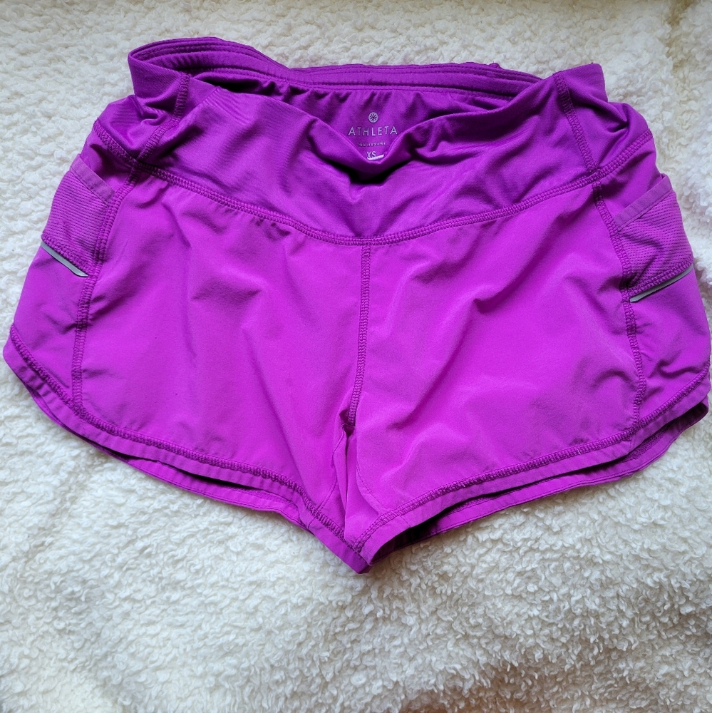 ATHLETA xs purple shorts